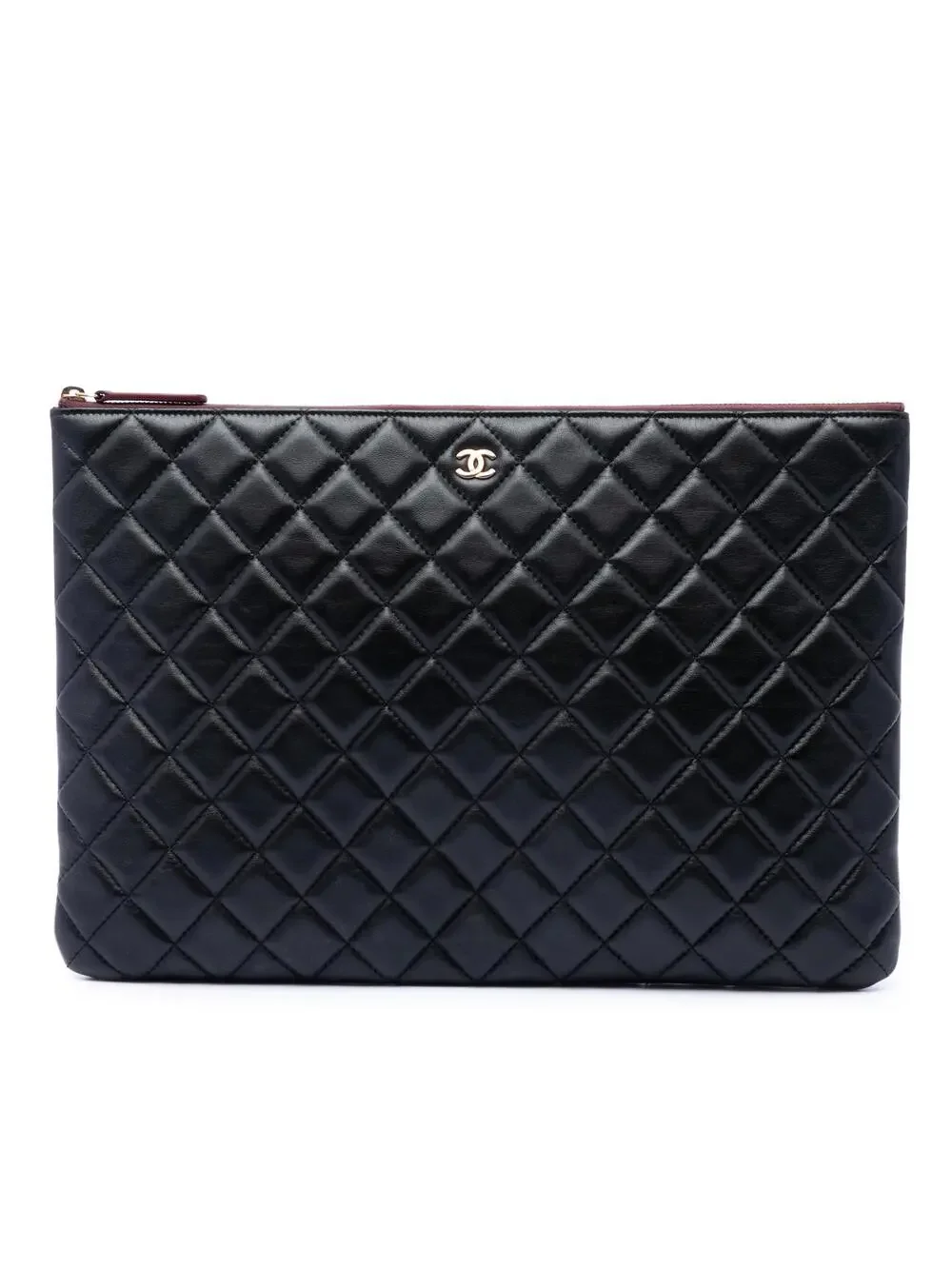 Chanel Large Quilted Lambskin O Case #290110C10B